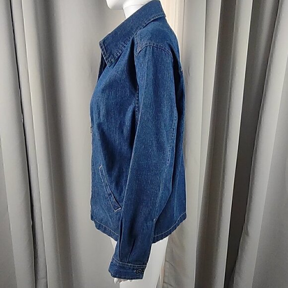 Erika Blue Jean Denim Jacket Size M - Picture 2 of 11